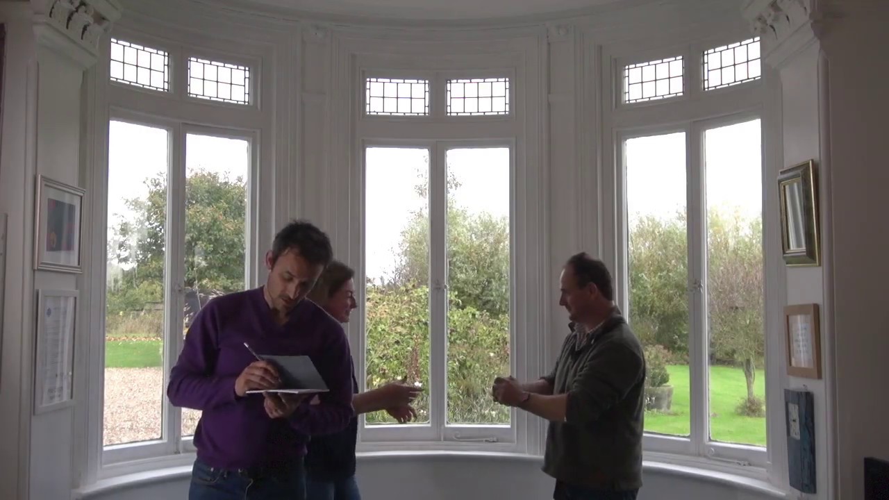 Watch video Measuring a Curved Bay Window for a Curtain Pole Now Measuring a Curved Bay Window for a Curtain Pole