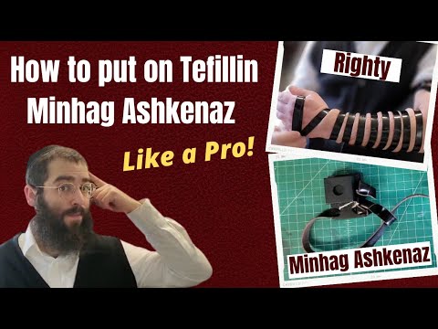 Short version: How to put on Tefillin Minhag Ashkenazi. Ashkenaz custom / style. Towards yourself.