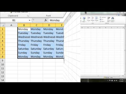 Tips for AutoFill Feature MS Excel 2010