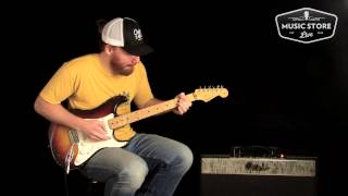 Video thumbnail for 1959 Fender Stratocaster Sunburst Tone Review and Demo by MusicStoreLive.com