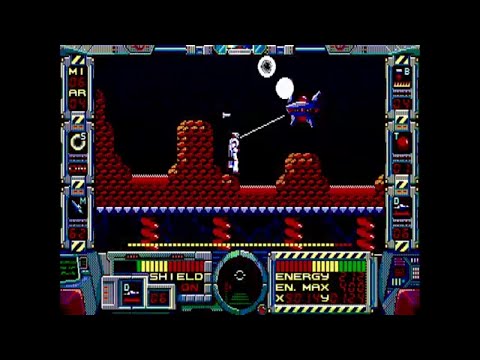 Thexder II "Firehawk" [IBM PC EGA / MT-32] Mission 06 - Defense System II