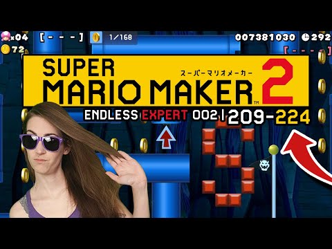 TO THE TOP! ENDLESS EXPERT 002 | 209-224 // SUPER MARIO MAKER 2