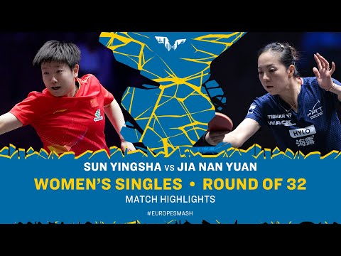 Sun Yingsha vs Jia Nan Yuan | WS R32 | #EuropeSmash 2025