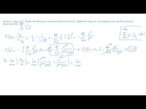 Calculus 2 (Integral Calculus): Using the derivative of a power series application problem