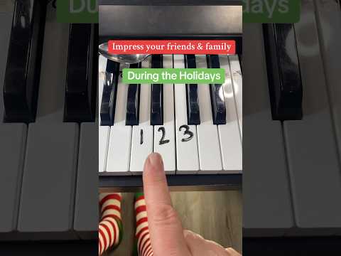 🔔 Carol Of The Bells Simple Piano Tutorial 🔔🎄 #piano #pianotutorial #christmassongs