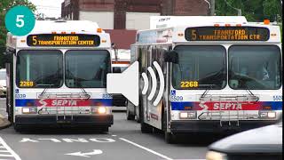SEPTA 5 to Frankford Transportation Center - Welcome Announcement