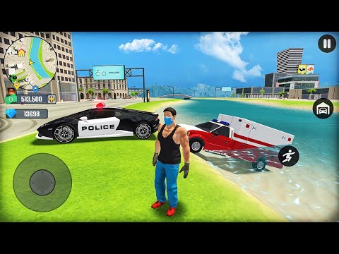 Police Car and Ambulance Driving in Open World Game - Android Gameplay