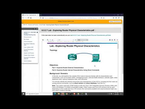 Cisco CCNA 7.0 ITN lab 6.3.2.7 router intro   2021SP