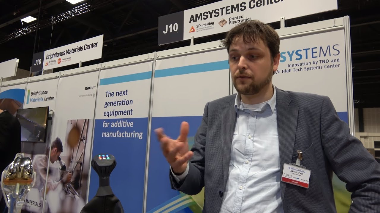 AMSYSTEMS Center 3D Printing combed with Printed Electronics
