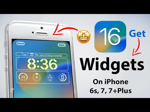 How to get iOS 16 Official Widgets on iPhone 6, 6s, 7, 7Plus || Install Now🔥🔥