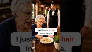 🍝 What Do You Say When There's Hair in Your Food? #learnenglish #customerservice