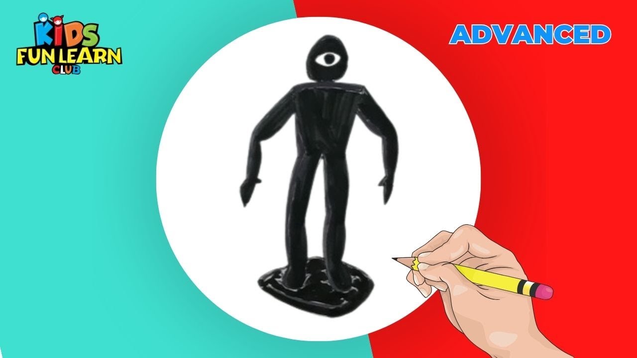 How to DRAW SEEK - DOORS ROBLOX for Kids