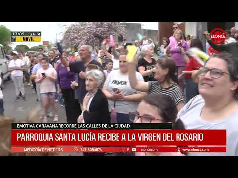La Virgen del Rosario llega a la Parroquia Santa Lucía