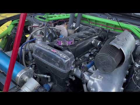 2JZ POWERED NISSAN S13 RAIN DRIFTING - Calin Ciortan | Drift Kings Round5 Serres Racing Circuit |