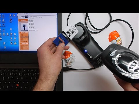 CipherLab 2564 bezdrátová čtečka čárových a QR kódů, nastavení pro čtení QR kódů ve školství