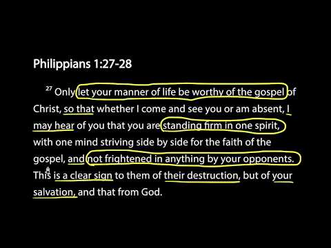 Savoring Scripture - Philippians 1:27-28
