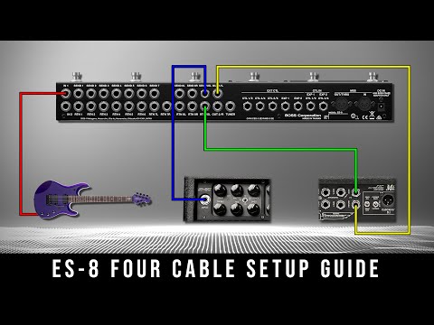 Boss ES-8 Four Cable Connection Guide