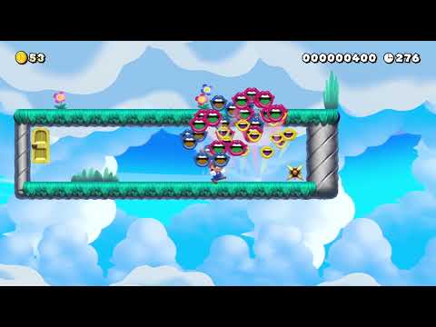 Mega troll level Warning:Trigger by GAMEKONG 🍄 Super Mario Maker 2 ✹Switch✹ #bgr