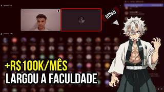 ele faz +R$100k/mês com canal dark e abandonou a faculdade (xô CLT)