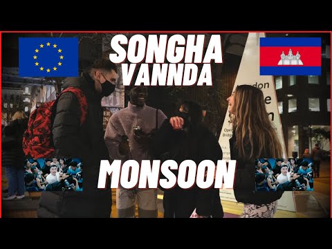 EUROPEANS REACT TO SONGHA FT. VANNDA - MONSOON (UK STREET REACTION)
