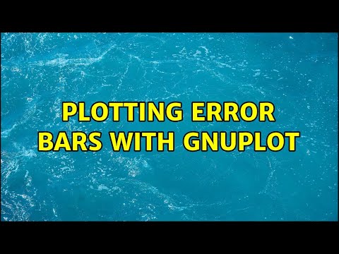 Plotting Error Bars With Gnuplot