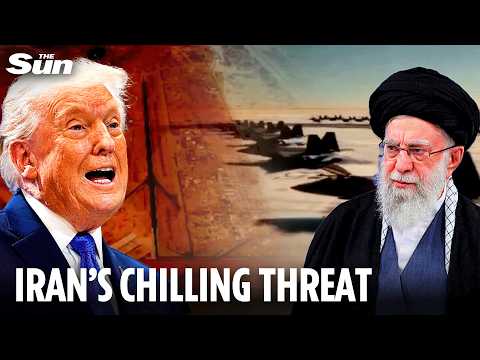 Iran threatens to BOMB key US airbase in chilling propaganda vid as Trump mulls 'fully fledged war'