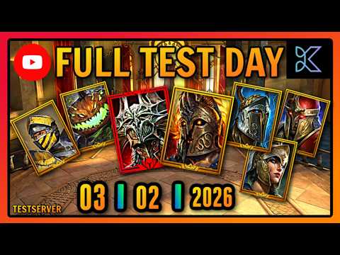 NEW CHAMPIONS & REBALANCES TEST  [TUЯ KruYseN] | Raid: Shadow Legends [TEST SERVER]