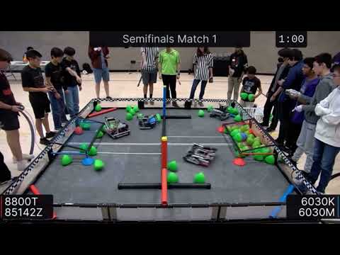8800T 85142Z vs 6030K 6030M | Polytechnic Semifinals | VEX Over Under