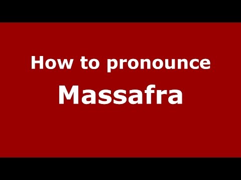 How to pronounce Massafra