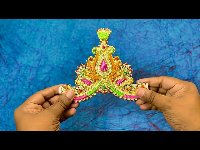Bhagwanji Mukut, Crown for Idol, Murti -  (6 inches Ear to Ear Dimension ) video