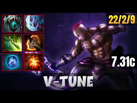 V-TUNE ANTI-MAGE TOP LANE WITH 22 KILLS | DOTA 2 PATCH 7.31C PRO GAMEPLAY