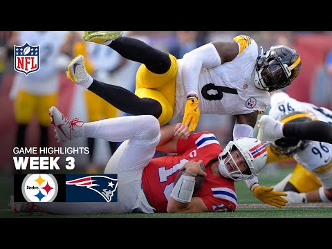 Pittsburgh Steelers vs. New England Patriots Game Highlights | 2025 NFL Season Week 3