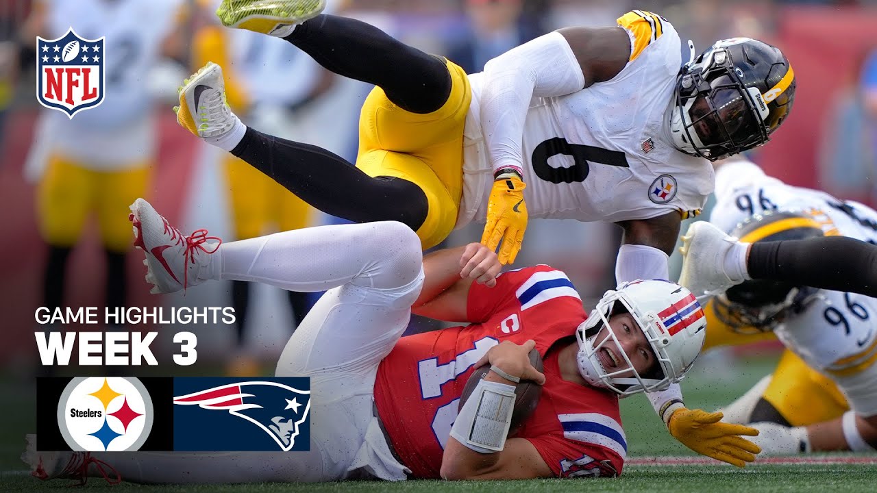 Pittsburgh Steelers vs New England Patriots Game Highlights