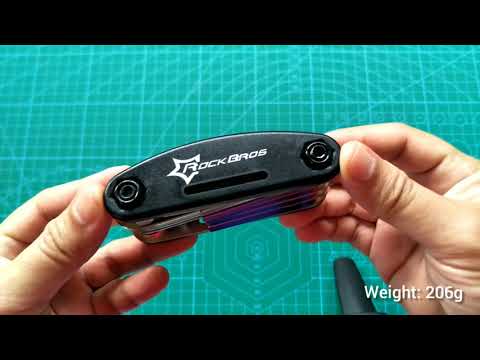 Мультитул для велосипеда ROCKBROS GJ1601 16 в 1, набор ключей для ремонта, велосипедный ремкомплект - фото 1 - id-p2052983664