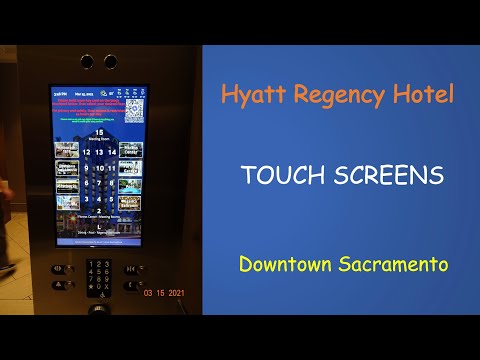 TOUCH SCREEN ThyssenKrupp!!!  Otis Elevators - Hyatt Regency Sacramento