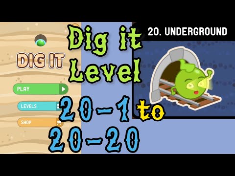 Dig it Level 20-1 to 20-20 | Underground | Chapter 20 level 1-20 Solution Walkthrough