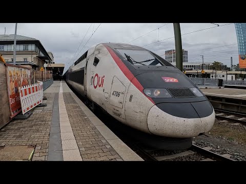 4K 🇫🇷 #TGV InOui Duplex Cabride #railway LGV Est-Européenne - Détournement Grand Ceinture.