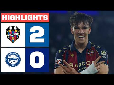 LEVANTE UD 2 - 0 DEPORTIVO ALAVÉS | RESUMEN LALIGA EA SPORTS