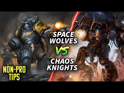 Chaos Knights vs Space Wolves Battle Breakdown #warhammer40k #battlereport