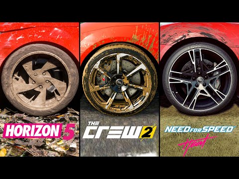 Forza Horizon 5 vs The Crew 2 vs NFS Heat - FULL Comparison! Attention to Detail & Graphics! PC 4K