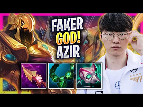 FAKER IS A GOD WITH AZIR! - T1 Faker Plays Azir MID vs Zoe! | Season 2025