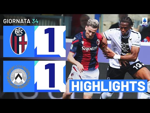Video highlights della Bologna vs Udinese (1 a 1) - Giornata 34 - Fantacalcio e fantamedie