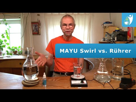 Water vortex generator MAYU Swirl vs. magnetic stirrer