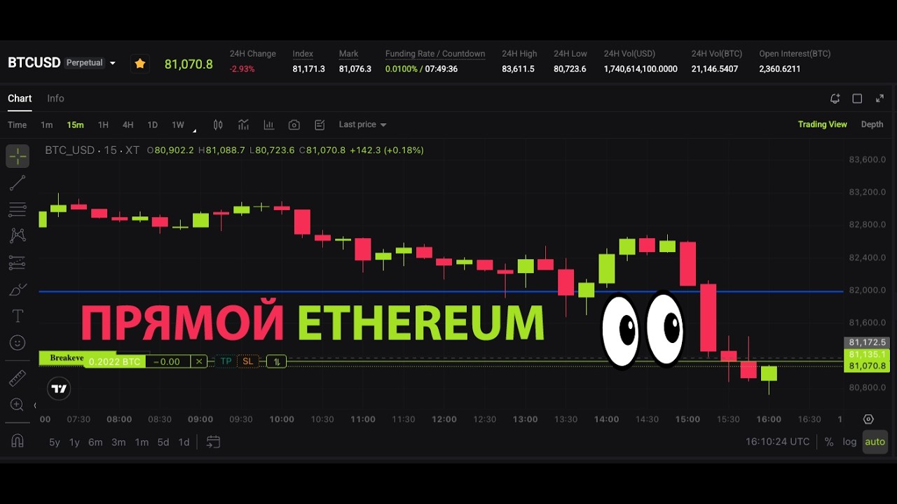 ЛОВИМ ДНИЩЕ 🔴 ПРЯМОЙ ETHEREUM