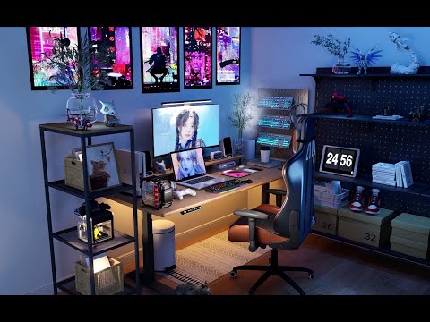 CGSOREAL - Gaming Room with Growth Animation D5 Render(Model Download)