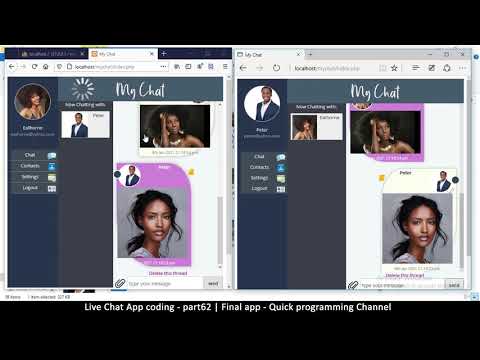 Live chat app | Part05 Javascript basics | Javascript AJAX HTML CSS JSON PHP MYSQL Tutorial