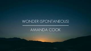 Wonder (Spontaneous) -  Amanda Cook (Legendado) // With Lyrics