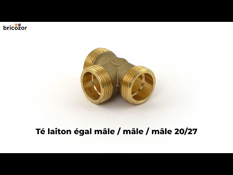 Té laiton égal mâle - à visser BRICOZOR