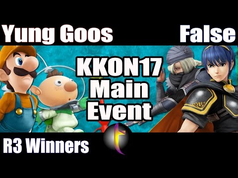 KKON17 Main Event: SSB Wii U - WR3 - Yung Goos vs False