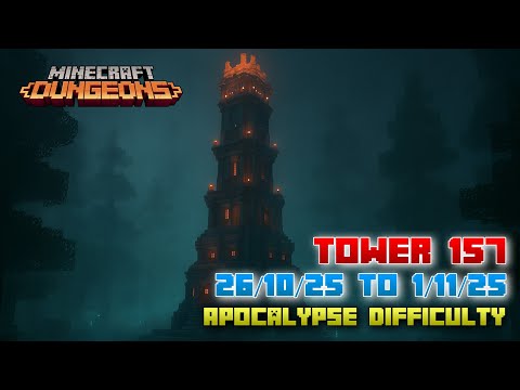 The Tower 157 [Apocalypse] Full Climb, Guide & Strategy, Minecraft Dungeons Fauna Faire